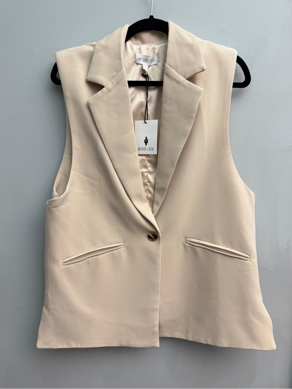 *New* Whiteroom + Cactus Blazer Vest, Size Small